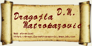 Dragojla Matropazović vizit kartica